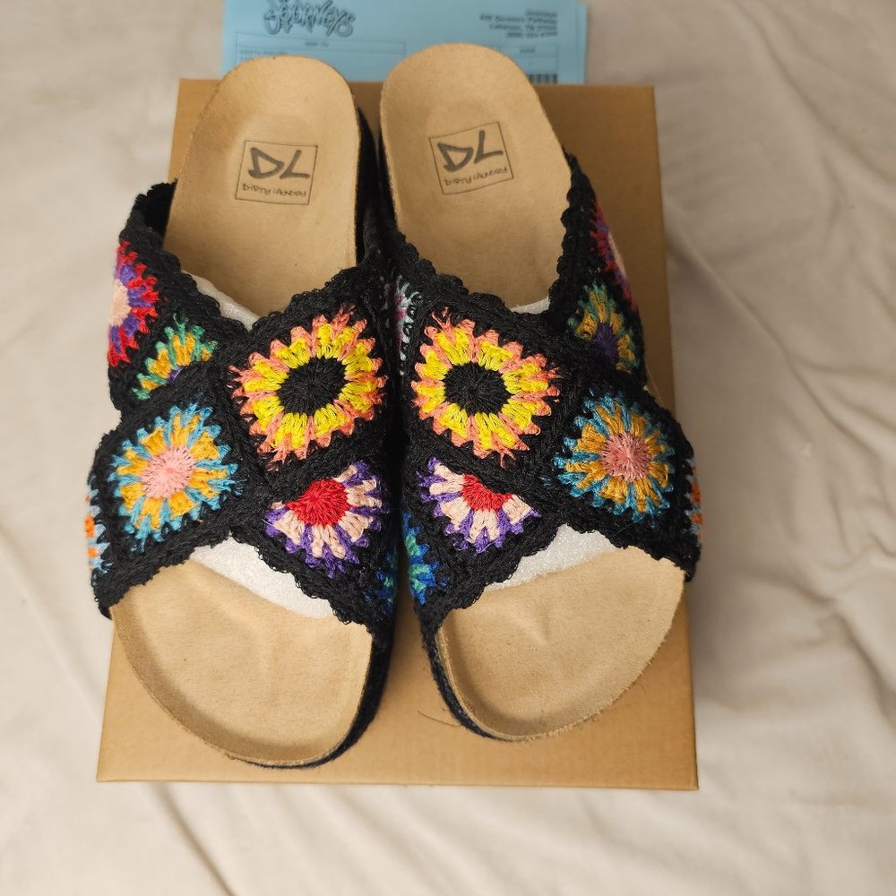 Dirty Laundry Play Crochet Platform Sandal Women's Size 8